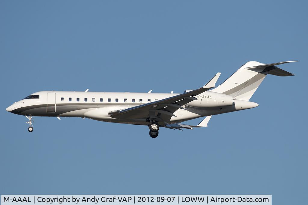 M-AAAL, 2011 Bombardier BD-700-1A10 Global Express C/N 9443, BD-700