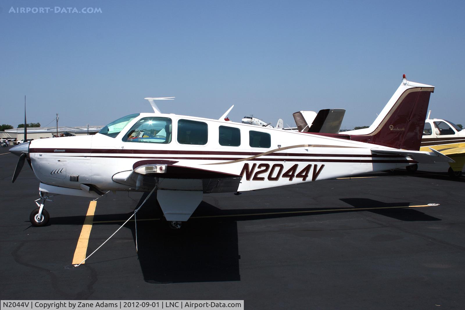 N2044V, 1978 Beech A36 Bonanza 36 C/N E-1390, On the ramp during Warbirds on Parade 2012 at Lancaster Airport