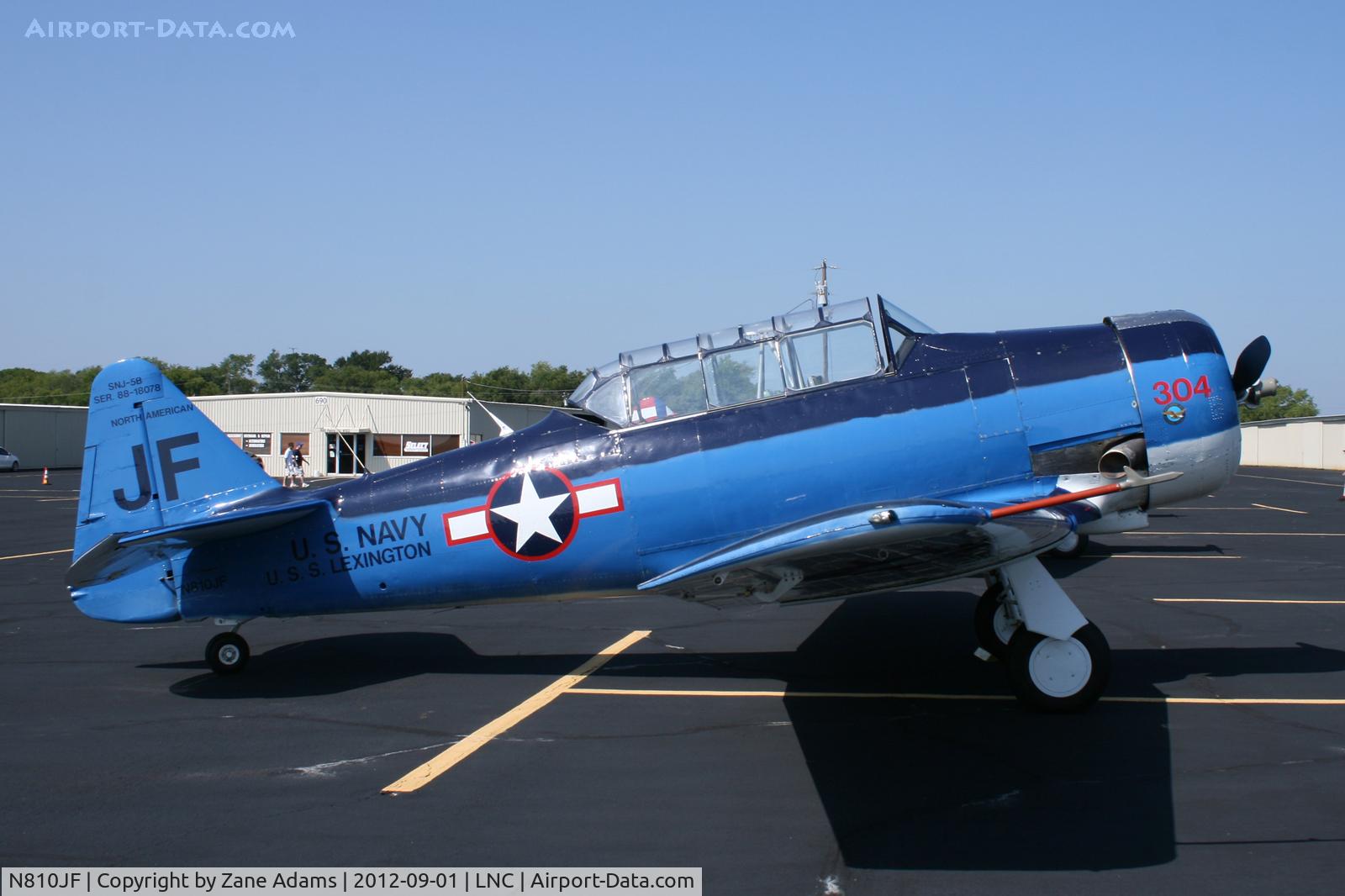 N810JF, 1944 North American SNJ-5 Texan C/N 88-18078, On the ramp during Warbirds on Parade 2012 at Lancaster Airport