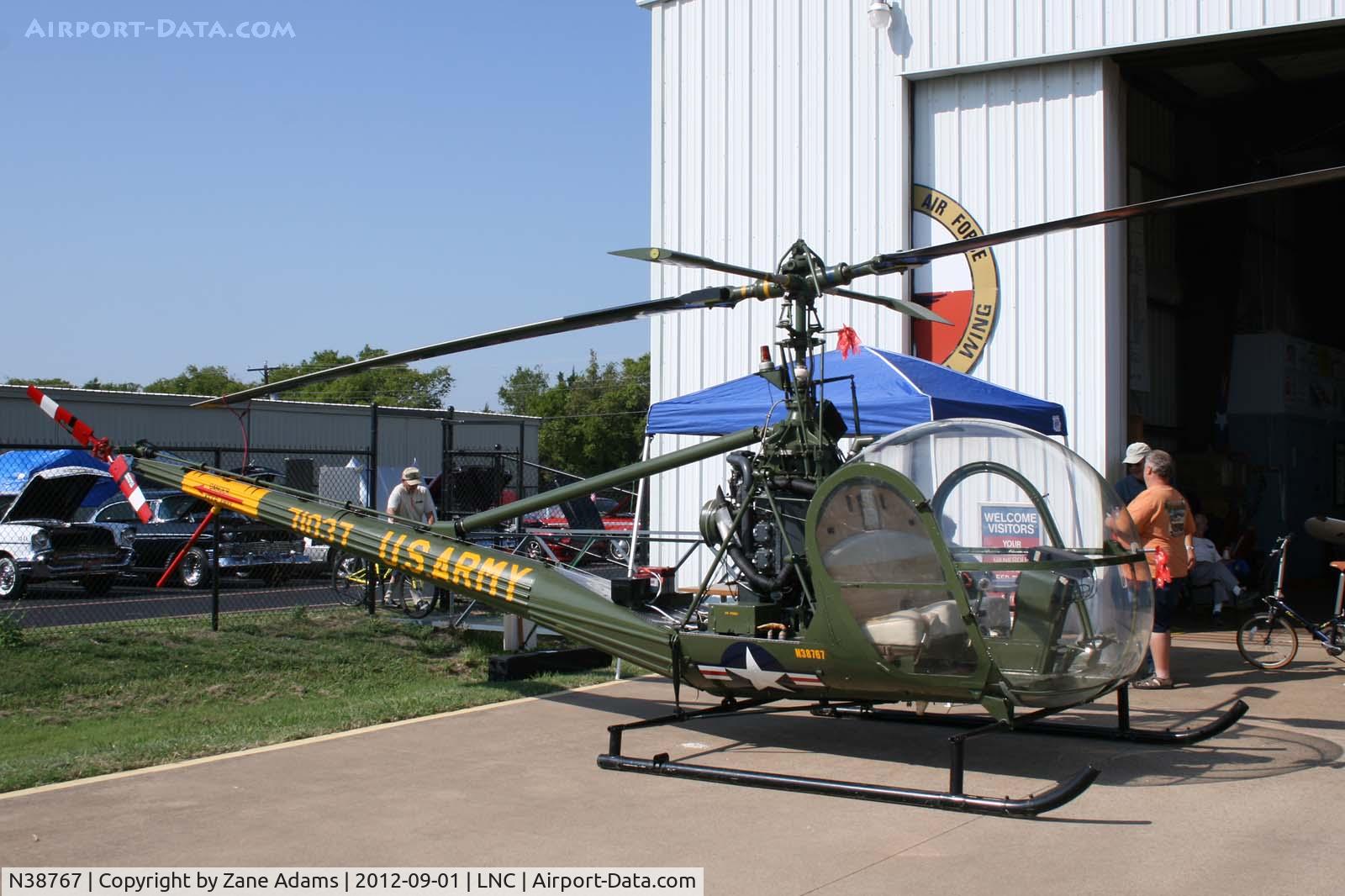 N38767, 1958 Hiller UH-12C C/N 1037, On the ramp during Warbirds on Parade 2012 at Lancaster Airport
