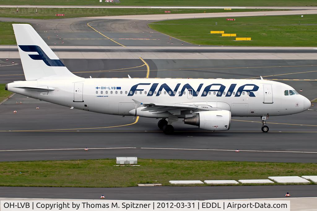 OH-LVB, 1999 Airbus A319-112 C/N 1107, Finnair OH-LVB in new c/s. Test reg: D-AVWS