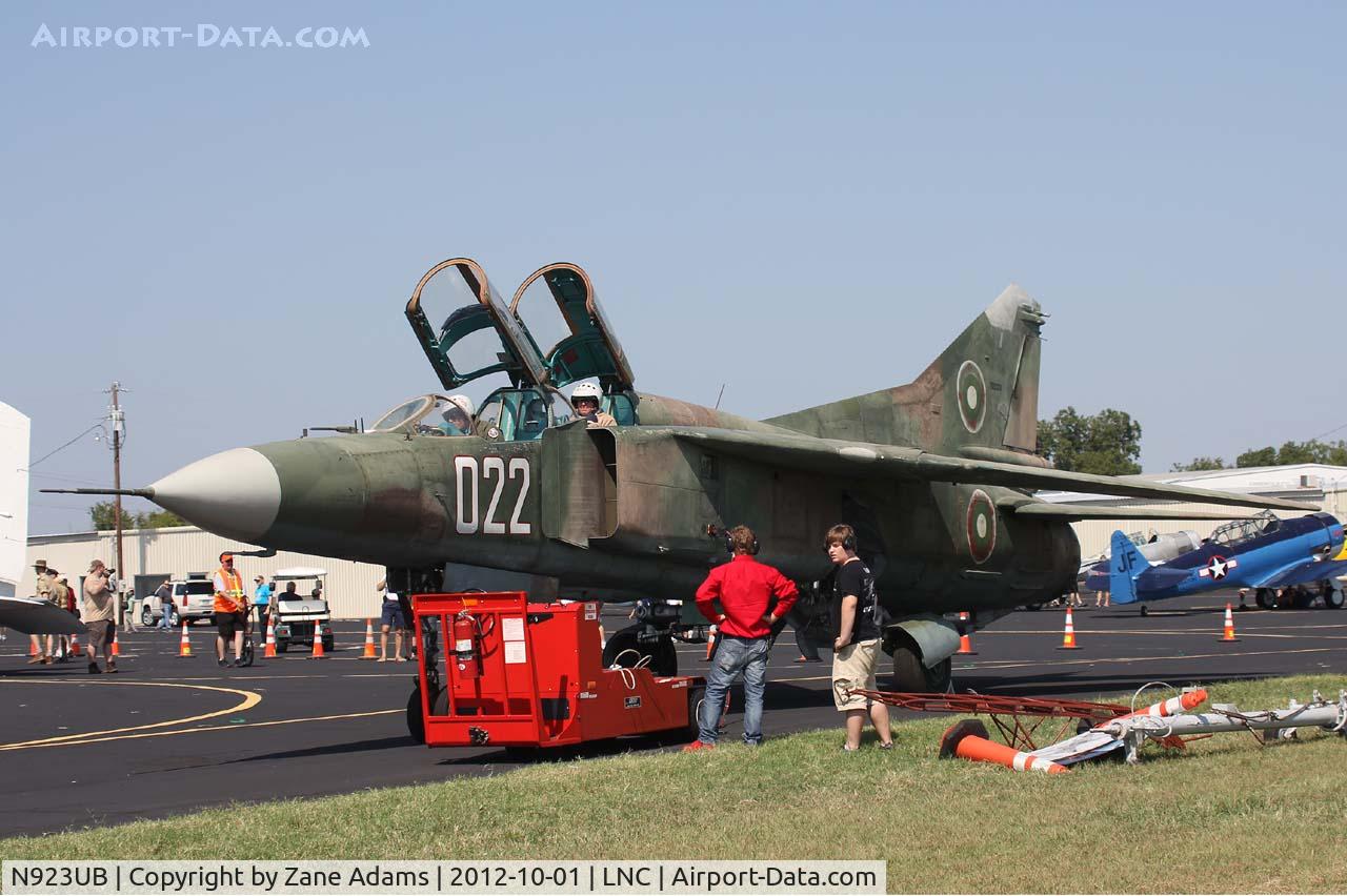 N923UB, Mikoyan-Gurevich MiG-23UB C/N A1037622, On the ramp during Warbirds on Parade 2012 at Lancaster Airport - Cold War Air Museum Mig-23