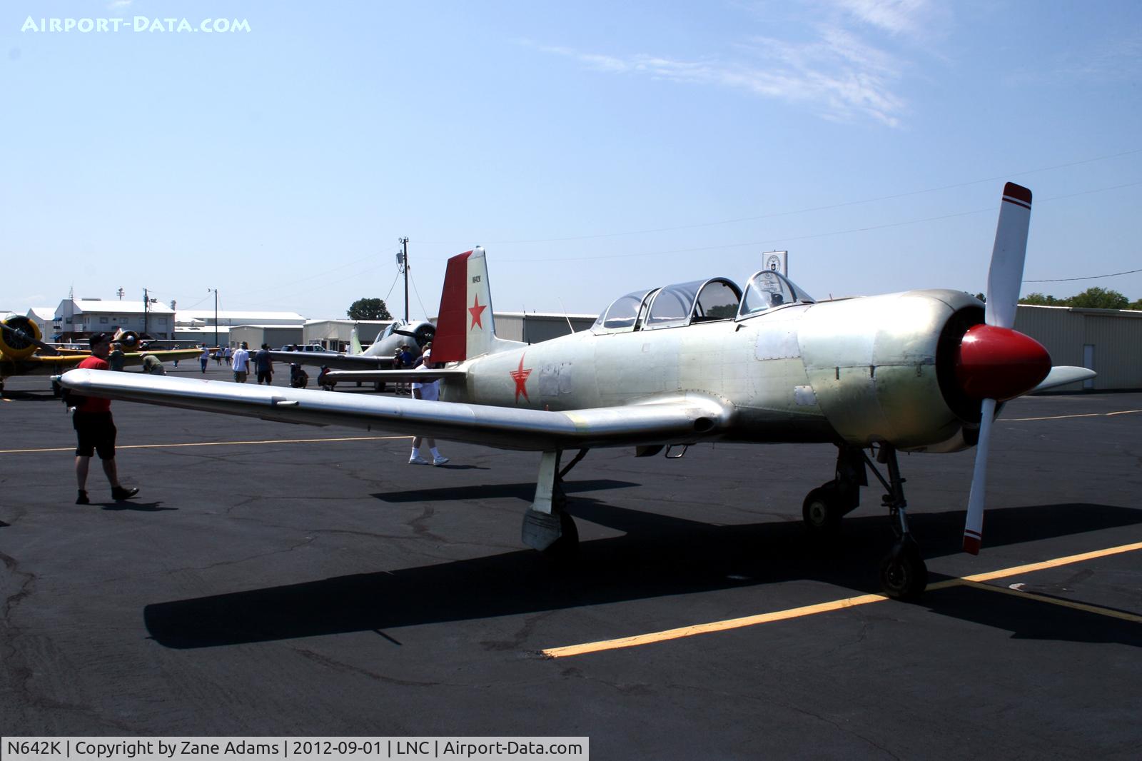 N642K, 1985 Nanchang CJ-6A C/N 4232013, On the ramp during Warbirds on Parade 2012 at Lancaster Airport