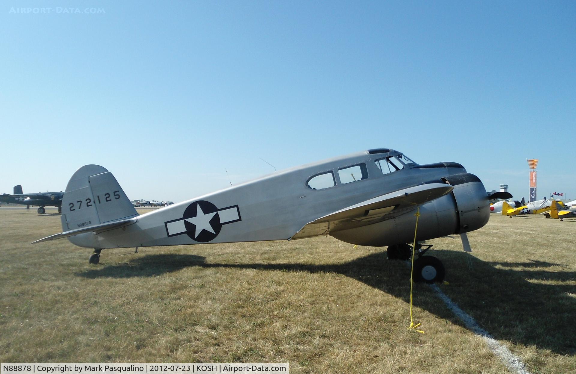 N88878, 1943 Cessna UC-78C (T-50) Bobcat C/N 4121, Cessna T-50