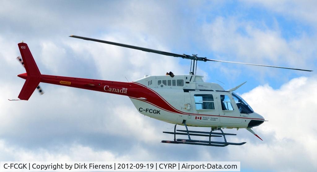 C-FCGK, 1967 Bell Bell 206B Jet Ranger C/N 24, Approaching Carp Airport during a flight test.