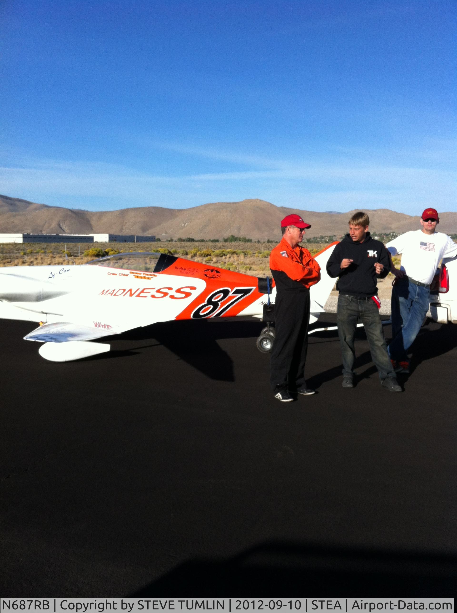 N687RB, 1988 Boyd Robert C BOYD GR-7 PANTHER C/N 01, WAITING FOR OUR QUALIFYING RUN,,,
241 + MPH , QUAL SPEED