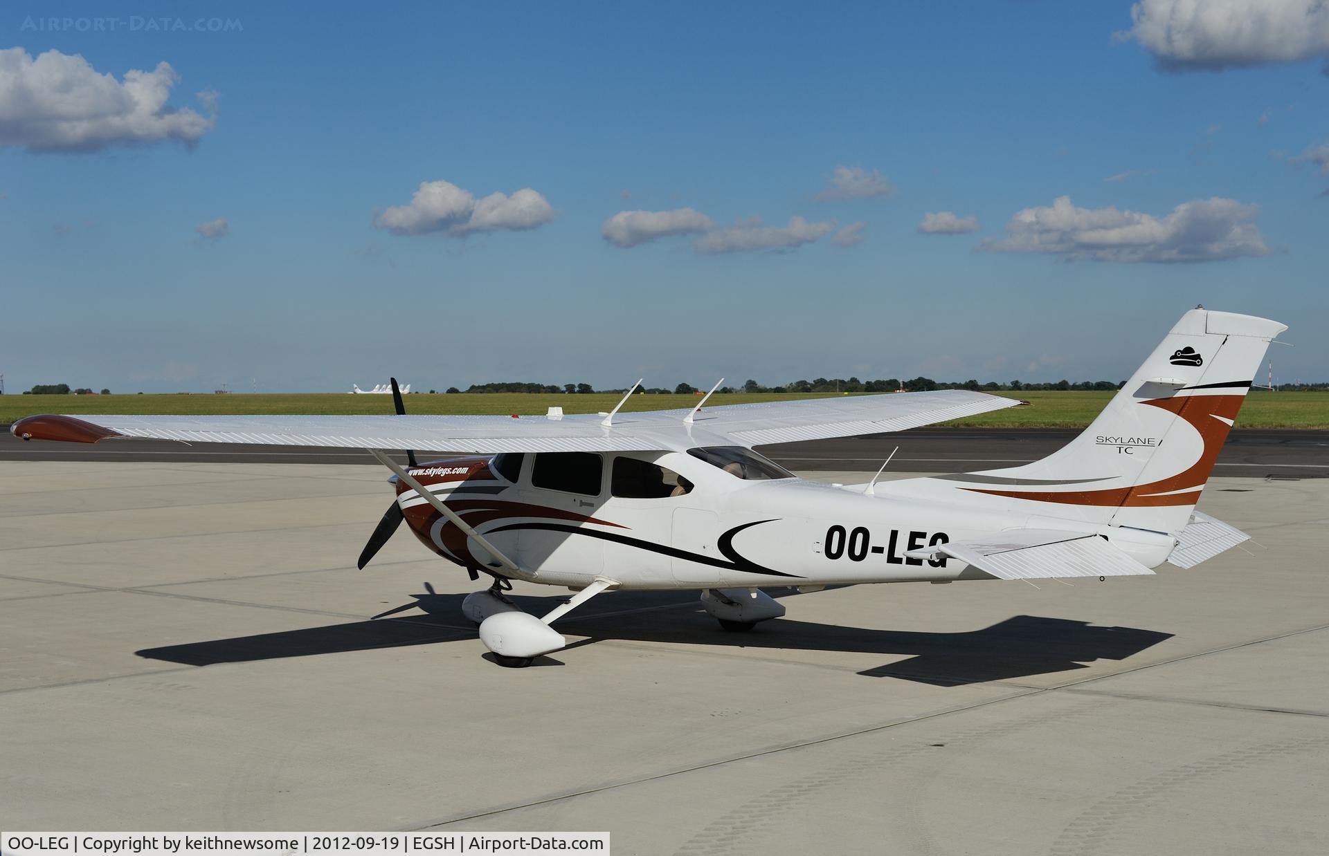 OO-LEG, 2009 Cessna T182T Turbo Skylane C/N T18208931, One of many visits of late.