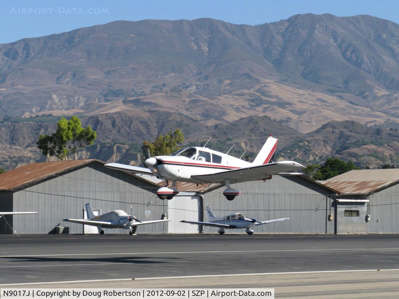 N9017J, 1966 Piper PA-28-180 C/N 28-3045, 1966 Piper PA-28-180 CHEROKEE, Lycoming O&VO-360 180 Hp, landing Rwy 22