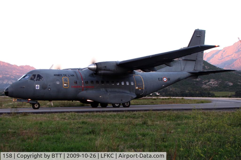 158, Airtech CN-235-200M C/N C158, taxiing  after having embarked paratroopers