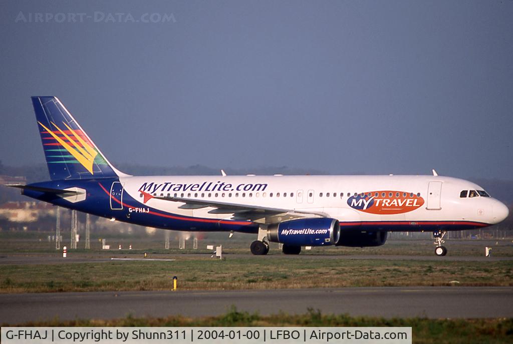 G-FHAJ, 1993 Airbus A320-231 C/N 444, Taxiing to the Terminal...