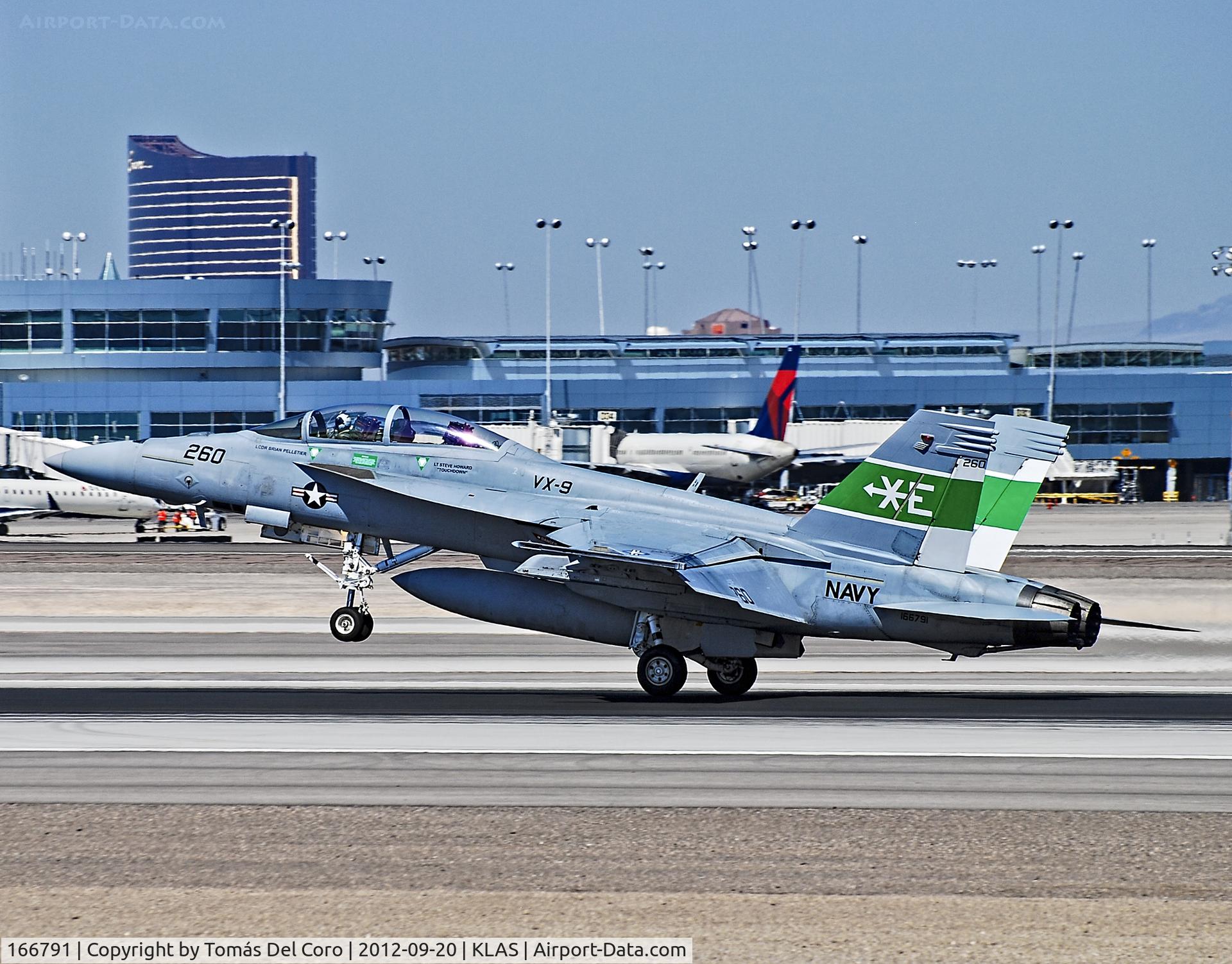 166791, Boeing F/A-18F Super Hornet C/N F164, F/A-18E/F Super Hornet 166791 VX-9 Vampires

- Las Vegas - McCarran International (LAS / KLAS)
USA - Nevada, September 20, 2012
Photo: Tomás Del Coro
