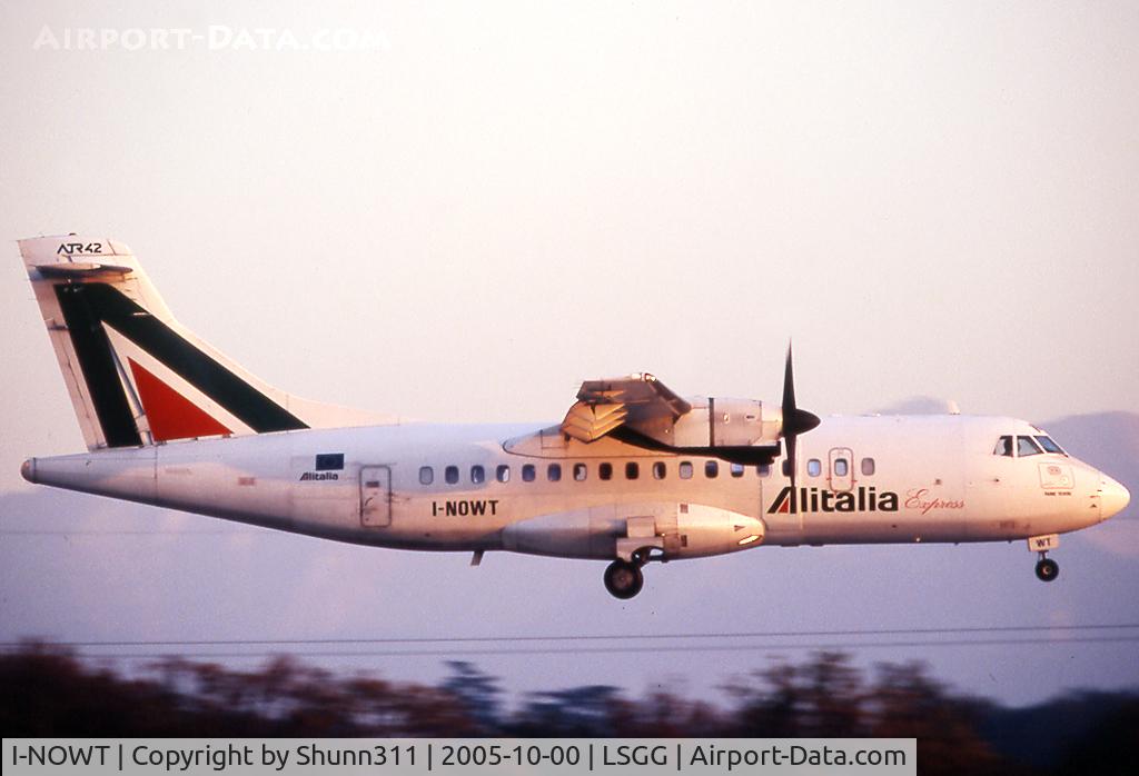 I-NOWT, 1987 ATR 42-300 C/N 054, On landing...