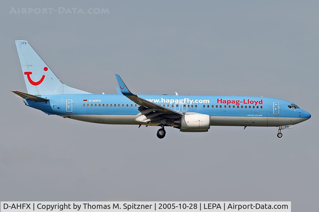 D-AHFX, 2001 Boeing 737-8K5 C/N 30416, Hapagfly D-AHFX; test reg: N1786B; a/c still in service with Tuifly.com