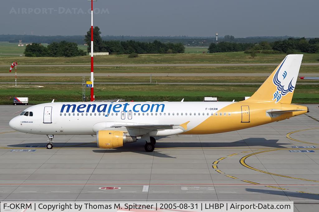 F-OKRM, 1996 Airbus A320-211 C/N 615, Menajet F-OKRM, test reg: F-WWBR, ex Ansett Australia VH-HYQ, nowadays in service with National Air Service as F-OKRM