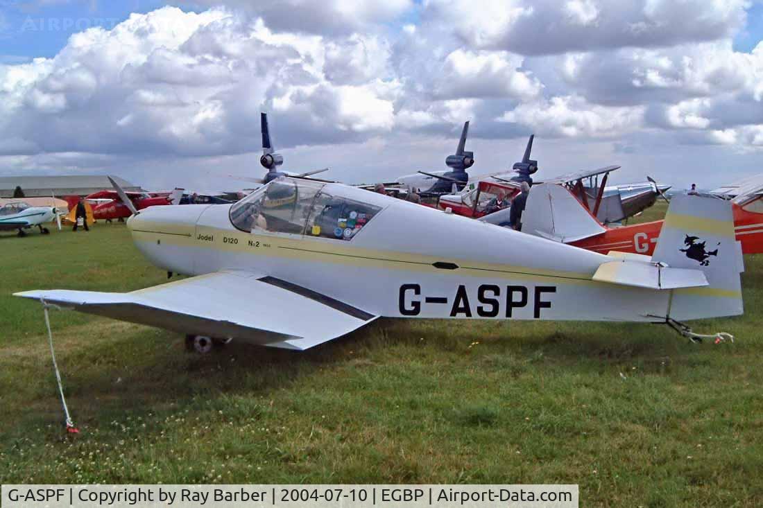 G-ASPF, 1955 Jodel (Wassmer) D-120 Paris-Nice C/N 02, Wassmer Jodel D.120 Paris-Nice [02] Kemble~G 10/07/2004