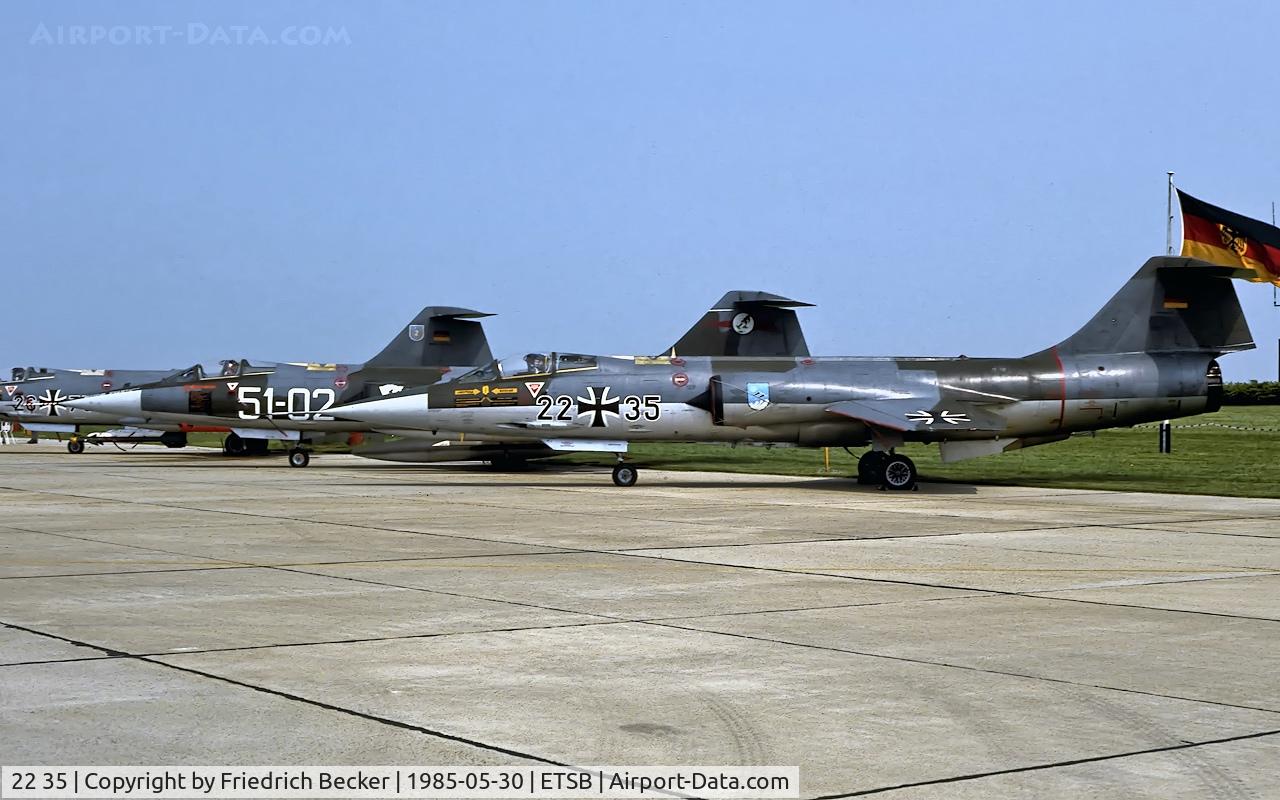 22 35, Lockheed F-104G Starfighter C/N 683-7113, static display