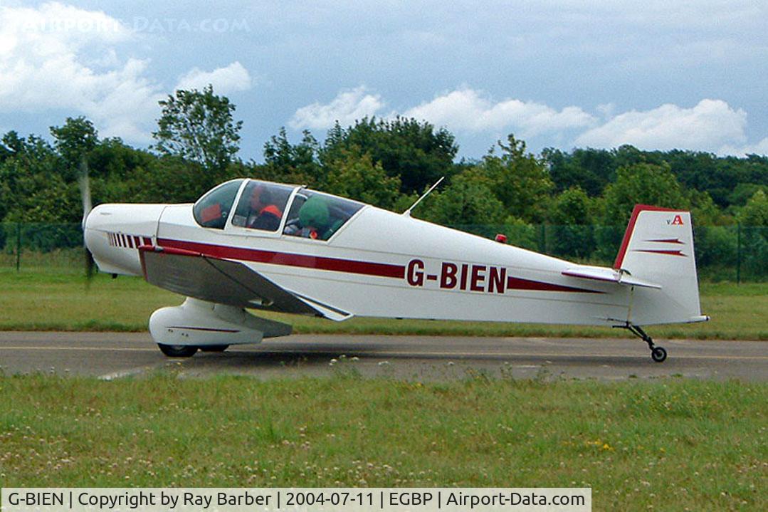 G-BIEN, 1962 Jodel (Wassmer) D-120A SPECIAL C/N 218, Wassmer Jodel D.120 A Paris-Nice [218] Kemble~G 11/07/2004