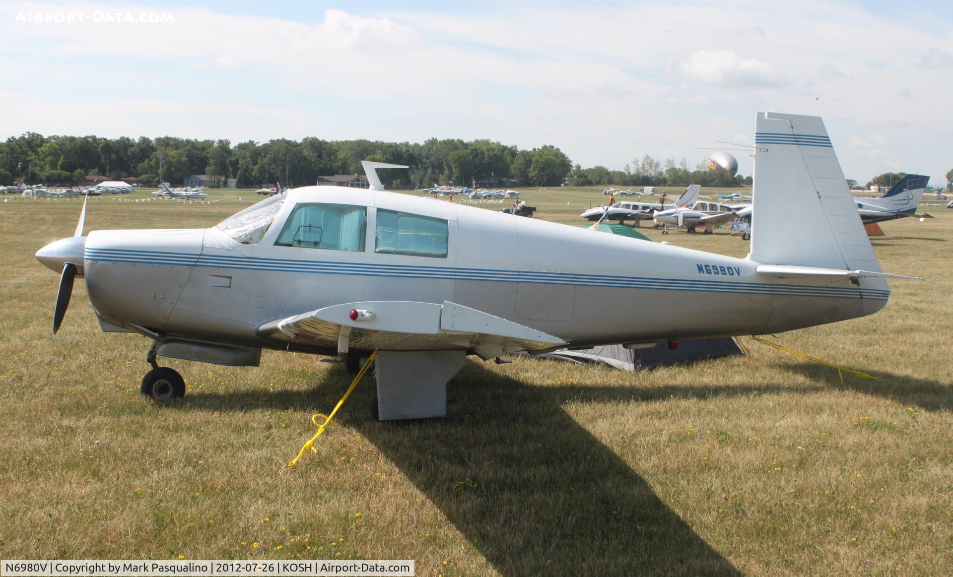 N6980V, 1976 Mooney M20C Ranger C/N 20-1195, Mooney M20C