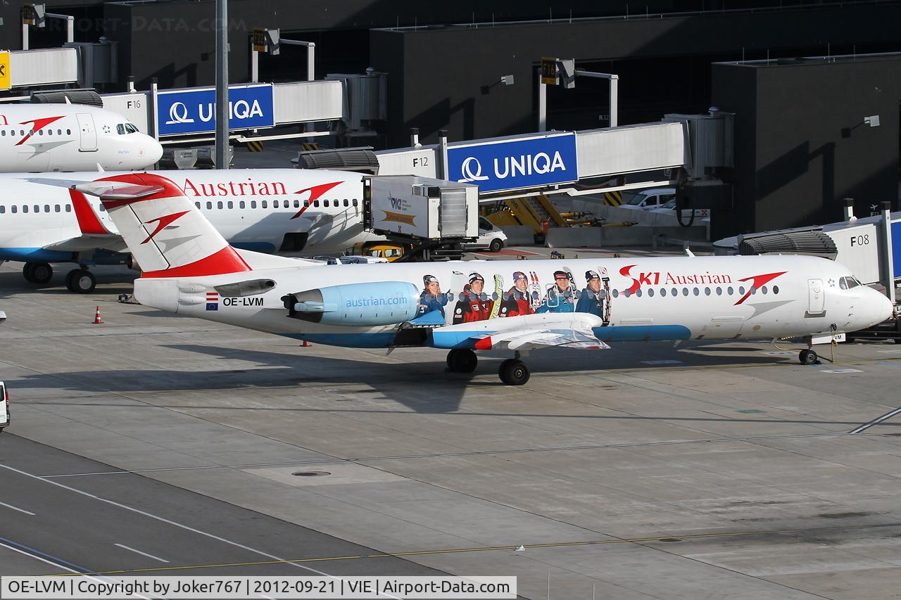 OE-LVM, 1991 Fokker F100 (F-28-0100) C/N 11361, Austrian arrows