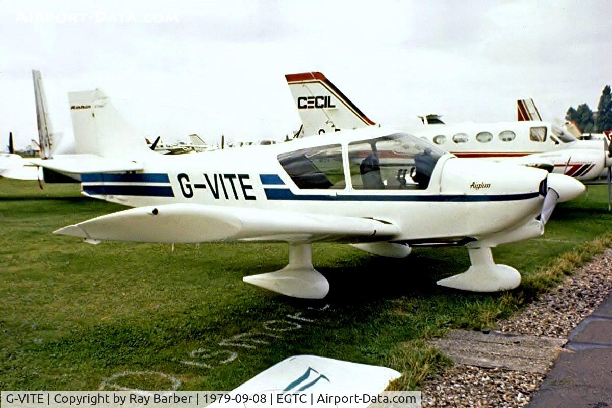 G-VITE, 1978 Robin R-1180T Aiglon Aiglon C/N 219, Robin R.1180T Aiglon [219] Cranfield~G 08/09/1979