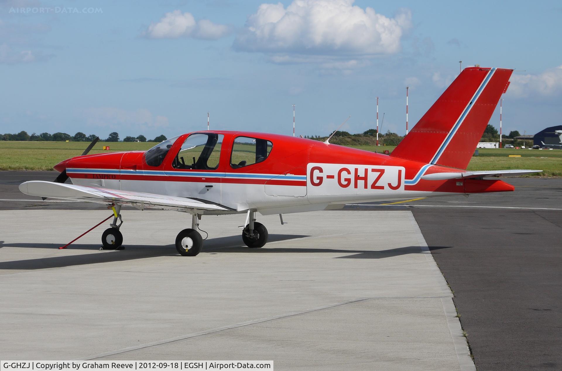 G-GHZJ, 1989 Socata TB-9 Tampico C/N 941, Parked at Norwich.