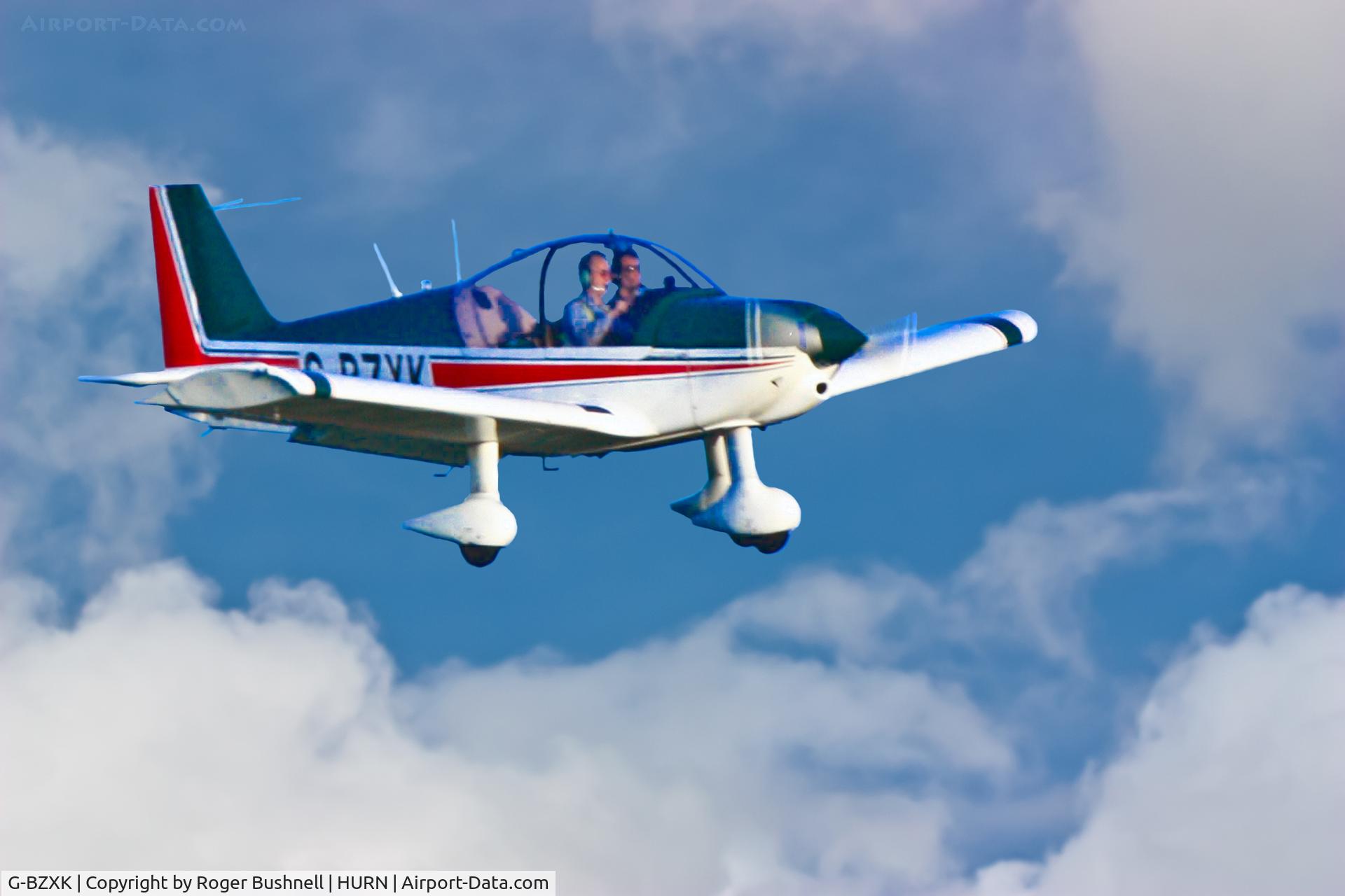 G-BZXK, 1994 Robin HR-200-120B C/N 286, Having a lesson at Hurn Airport