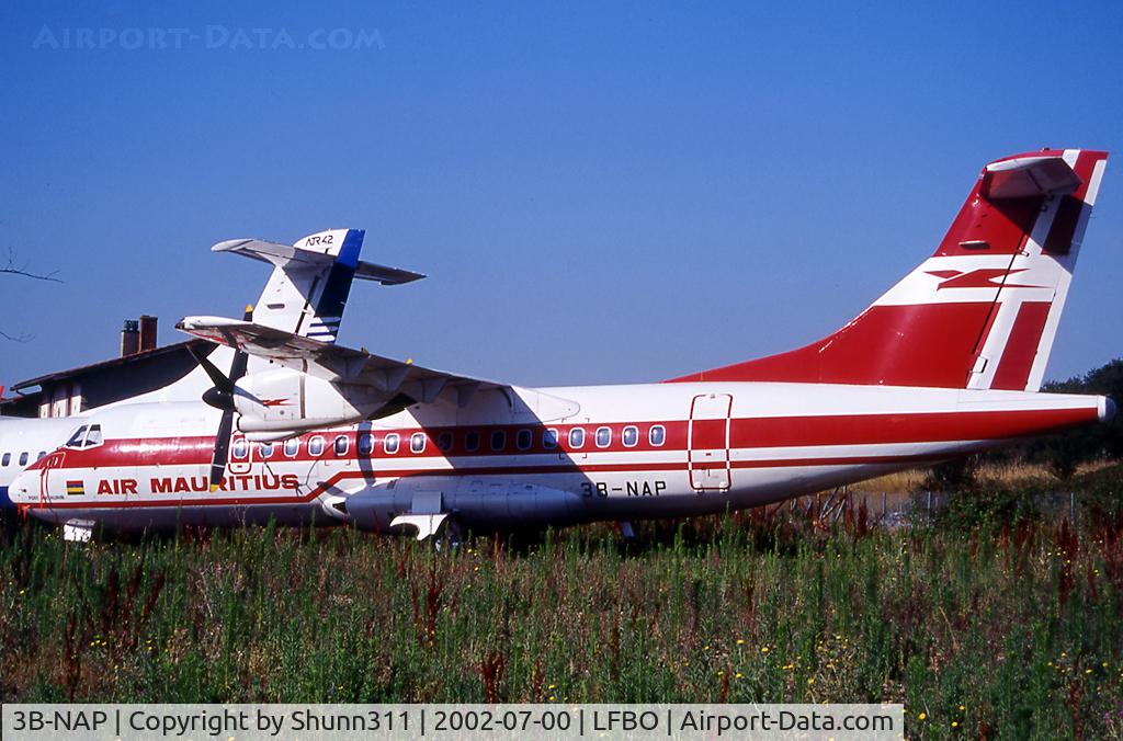 3B-NAP, 1990 ATR 42-300 C/N 208, Parked after returned to lessor...