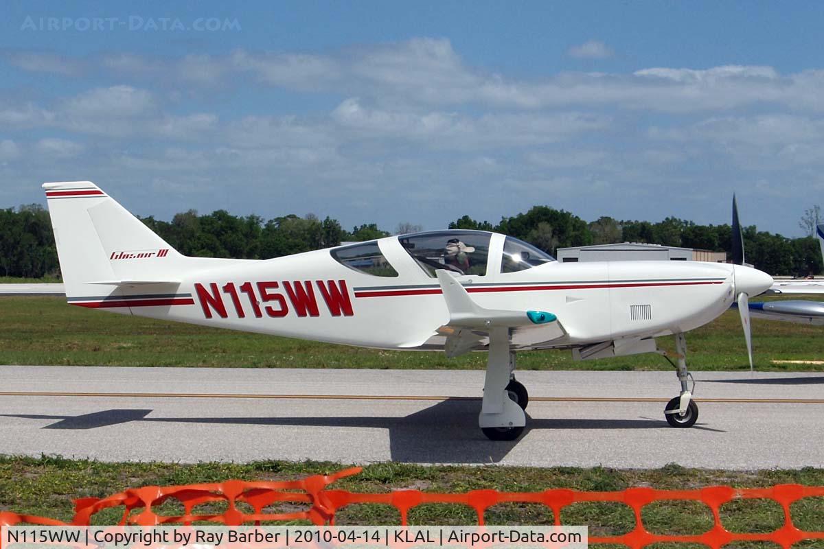 N115WW, Stoddard-Hamilton Glasair III C/N 3087, Stoddard-Hamilton Glasair III [3087] Lakeland-Linder~N 14/04/2010