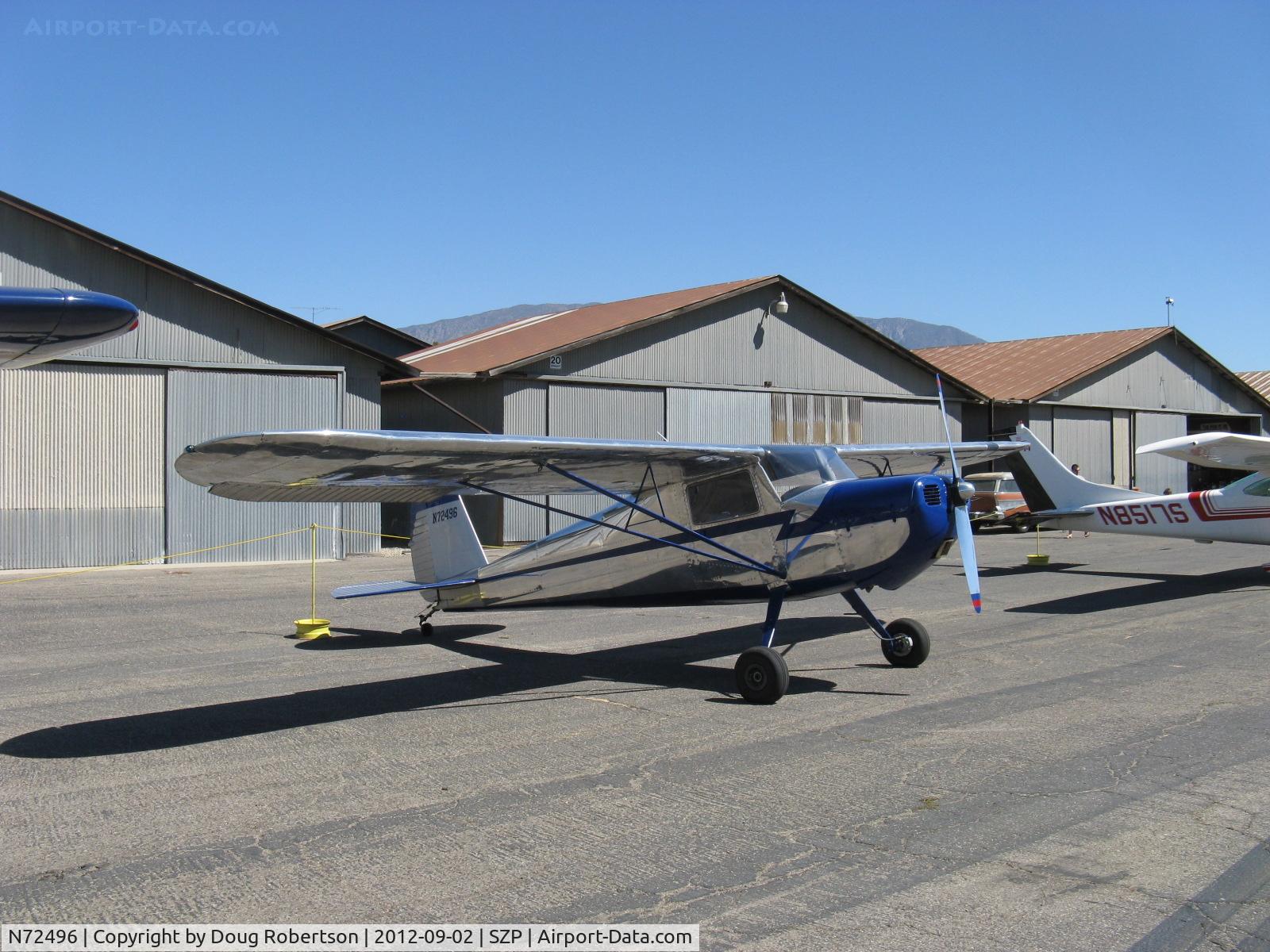 N72496, 1946 Cessna 120 C/N 9666, 1946 Cessna 120, Continental C85 85 Hp