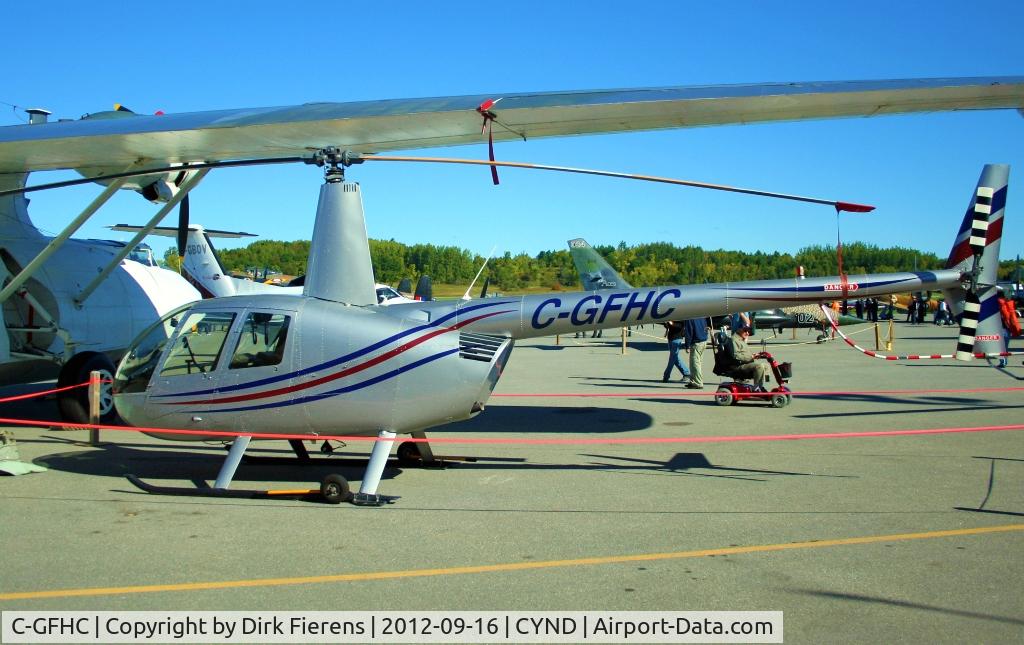 C-GFHC, 2008 Robinson R44 II C/N 12248, On display at the Vintage Wings of Canada Airshow.