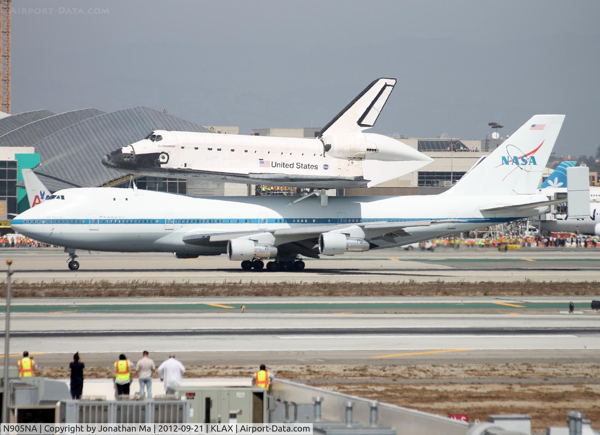 N905NA, 1970 Boeing 747-123 C/N 20107, The Endeavour is finally on Los Angeles soil