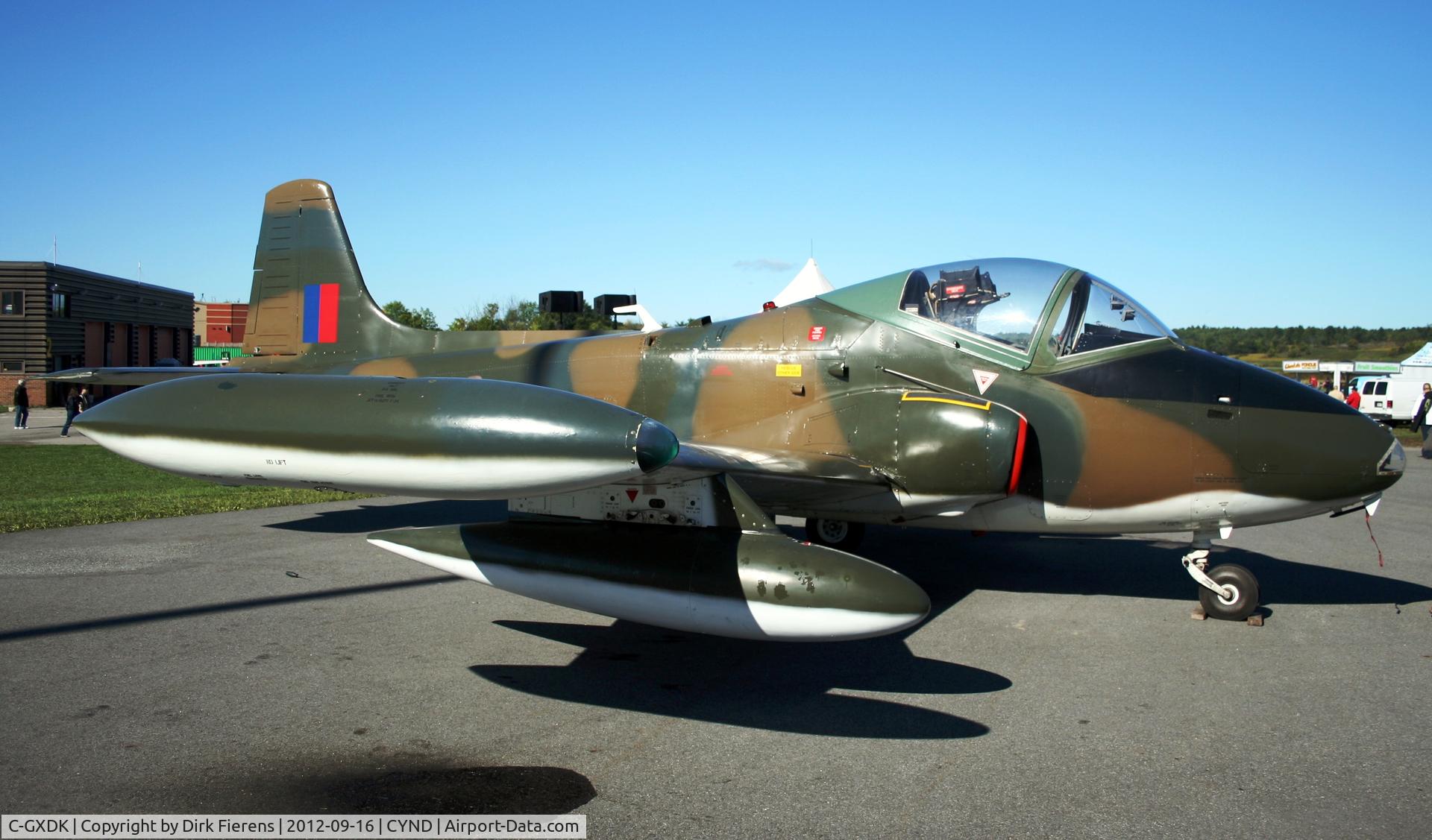 C-GXDK, 1970 BAC 167 Strikemaster Mk.82 C/N EEP/JP/404, On display at the Vintage Wings of Canada airshow.