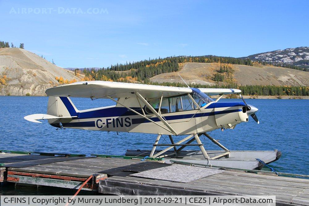 C-FINS, 1956 Piper PA-18-150 Super Cub C/N 18-5069, Moored at Schwatka Lake - Whitehorse, Yukon