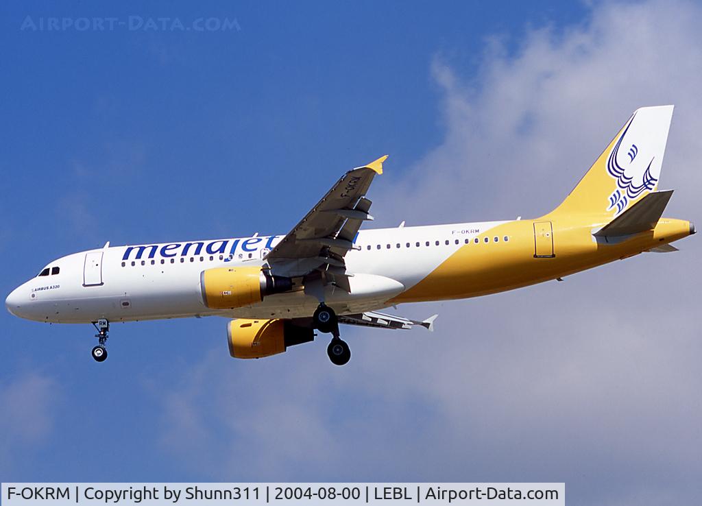 F-OKRM, 1996 Airbus A320-211 C/N 615, Landing rwy 25