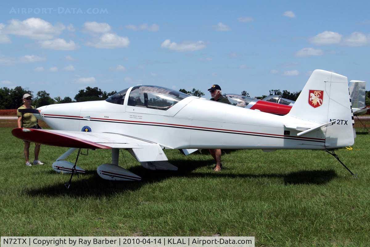 N72TX, Vans RV-6A C/N 21177, Van's RV-6A [21177] Lakeland-Linder~N 14/04/2010