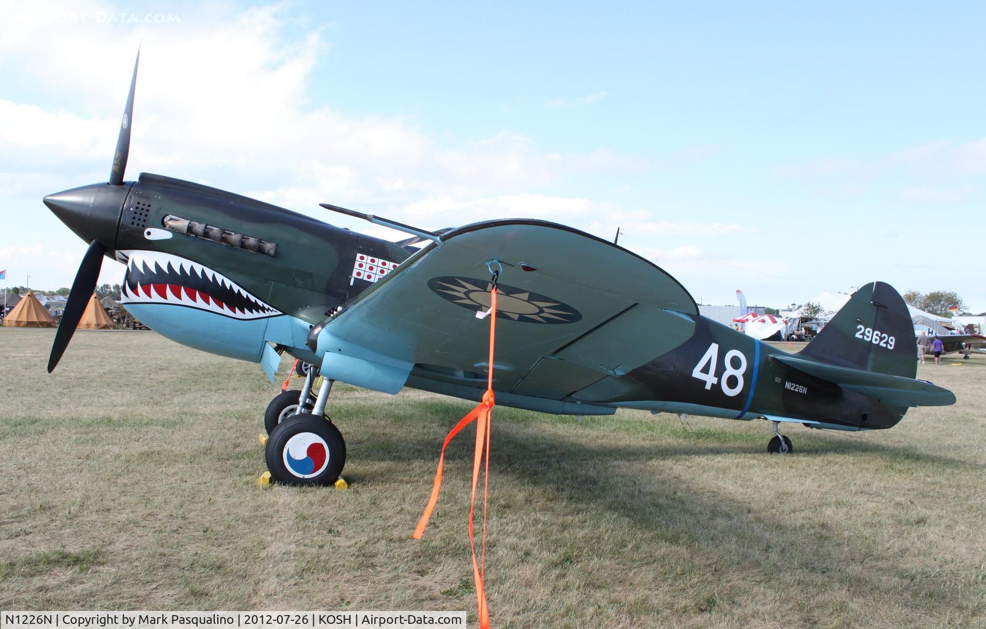 N1226N, Curtiss P-40N Warhawk C/N 29629, Curtiss Wright P-40N