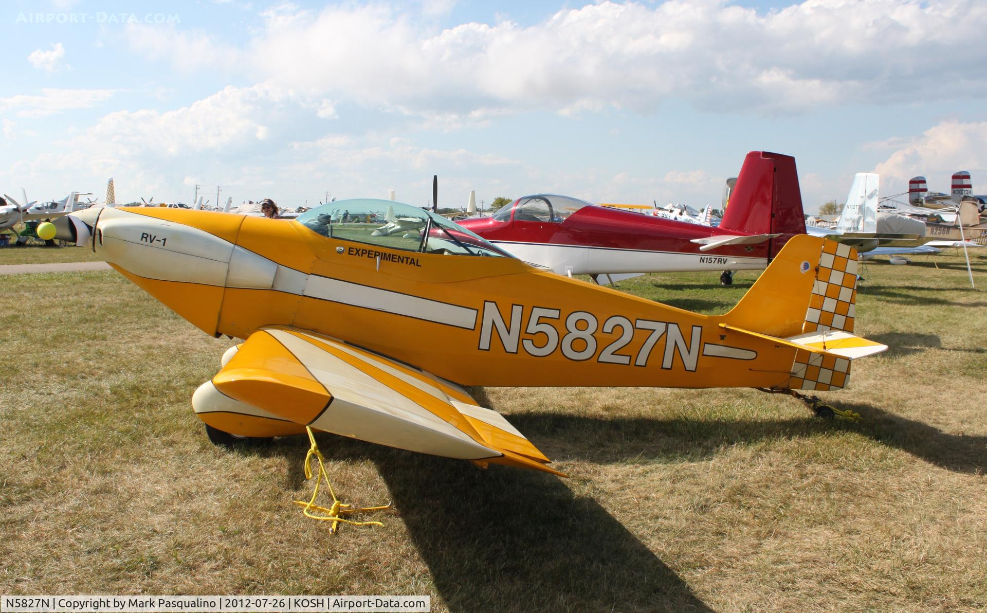 N5827N, 1955 Vans RV-1 C/N 171, Vans RV-1