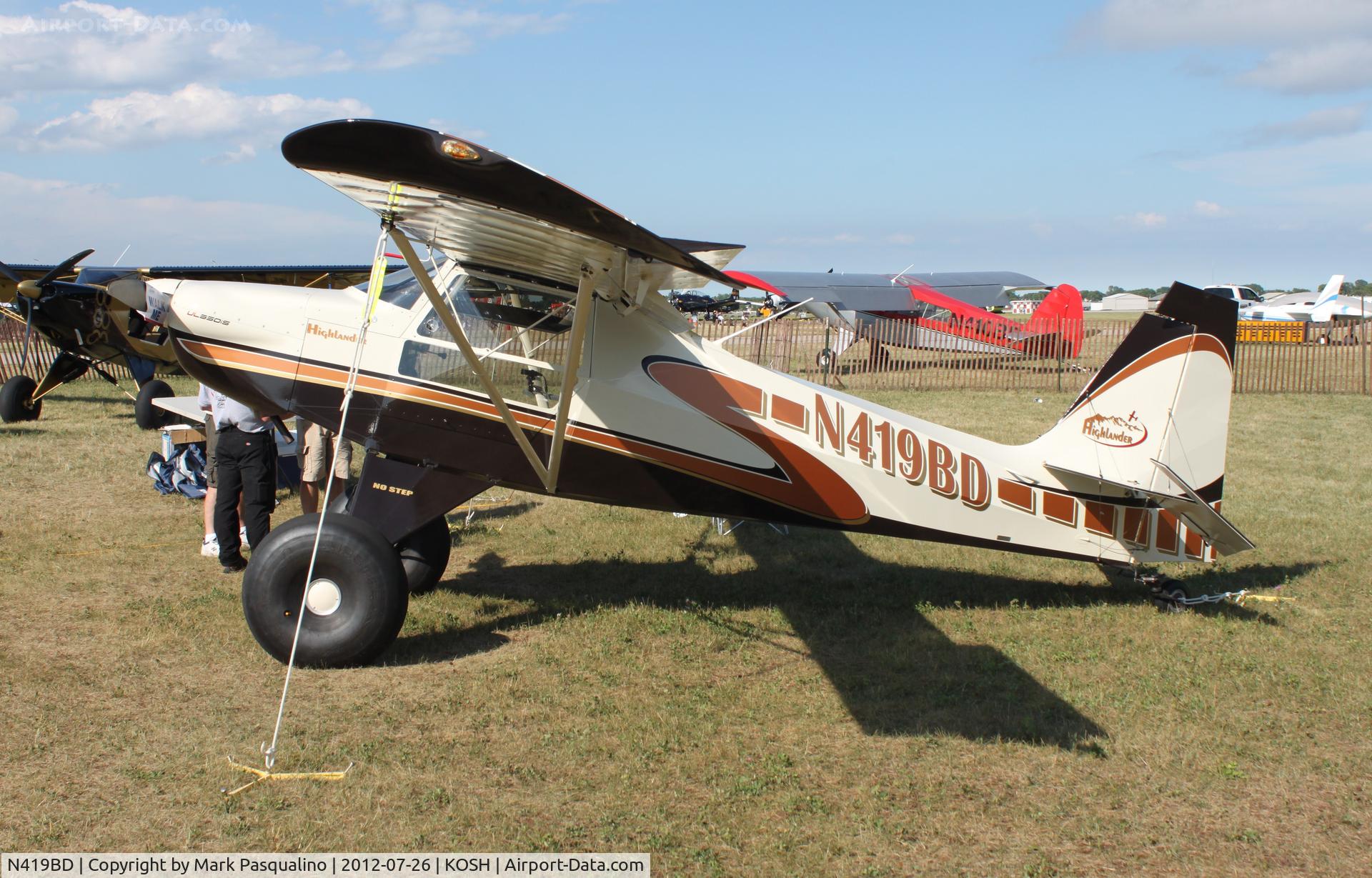 N419BD, Just Aircraft Highlander C/N JA181-12-08, Just A/C Highlander