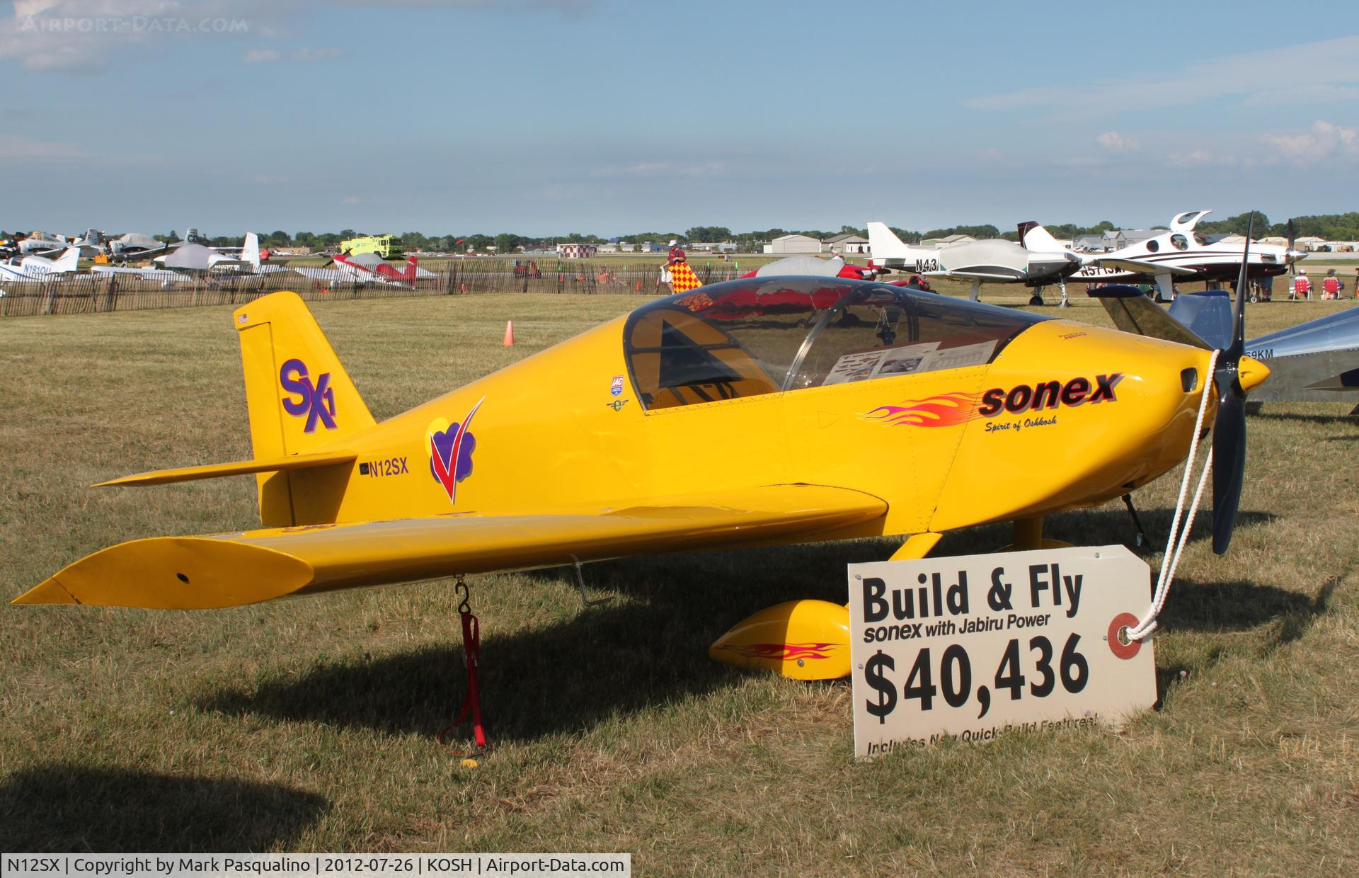 N12SX, Sonex Sonex C/N 001 (N12SX), Sonex