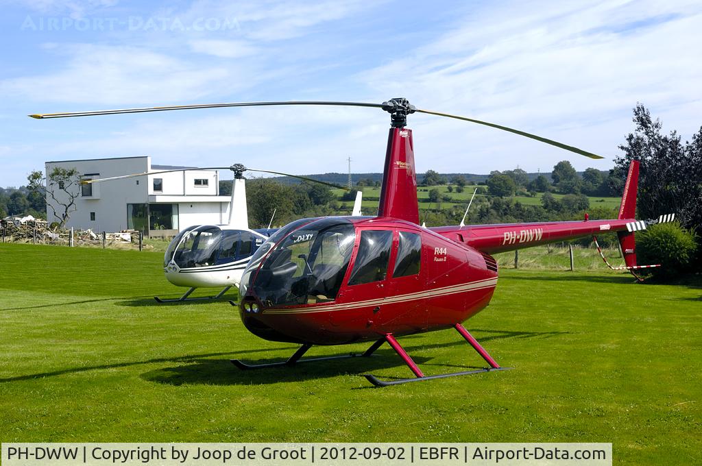 PH-DWW, Robinson R44 Raven II C/N 10776, VIP transport for the Francorchamps circuit for the Belgian Formula 1 Grand Prix.
