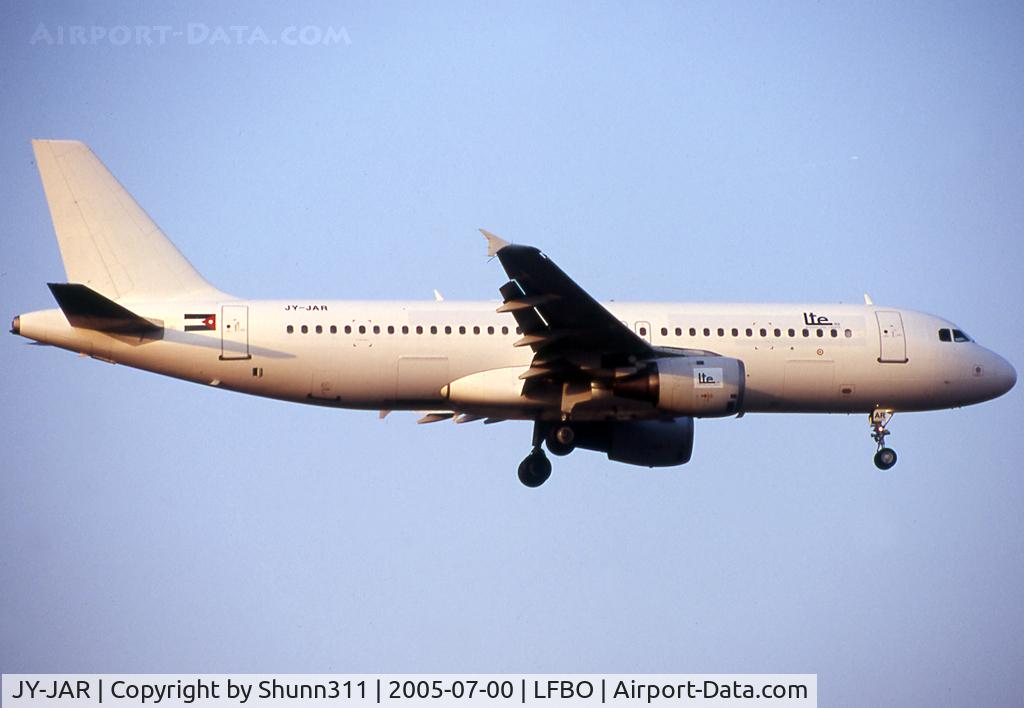 JY-JAR, 1991 Airbus A320-211 C/N 234, Landing rwy 14R