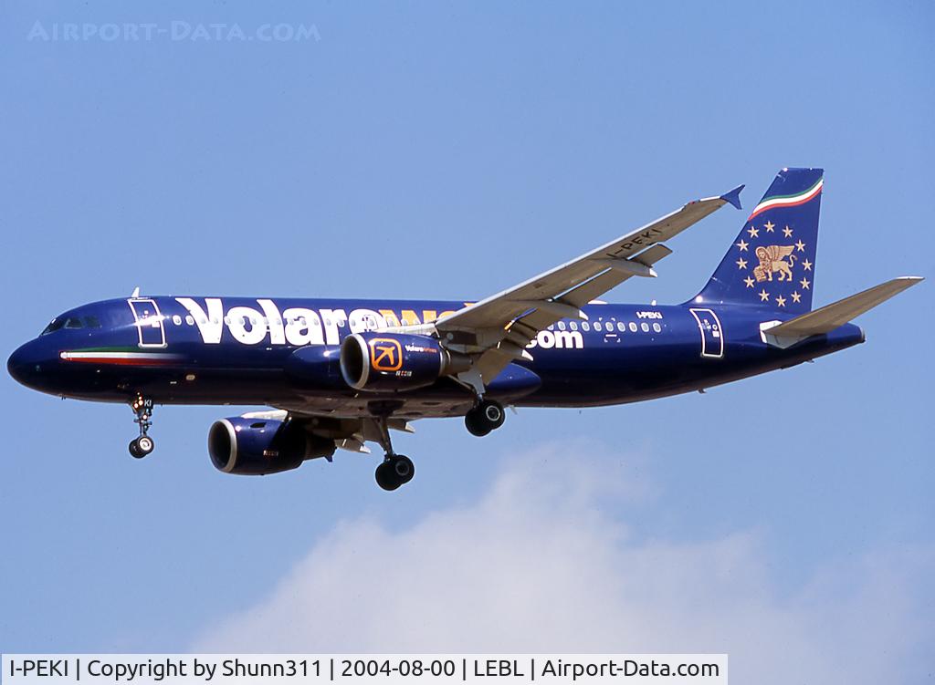 I-PEKI, 2000 Airbus A320-214 C/N 1179, Landing rwy 25