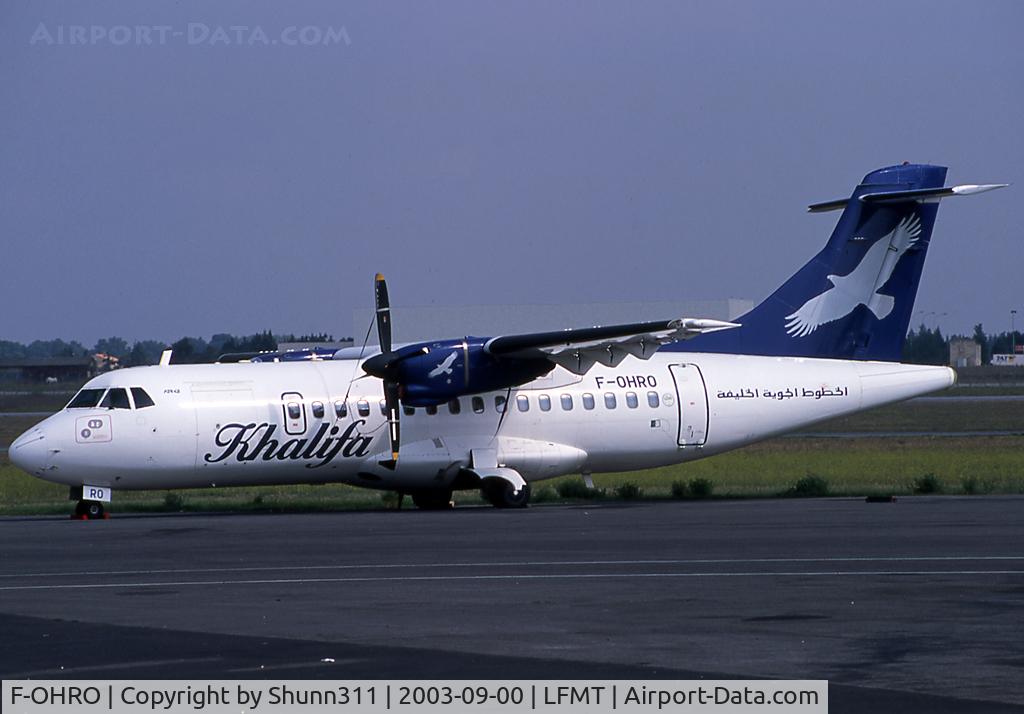 F-OHRO, 1992 ATR 42-320 C/N 304, Parked and stored...