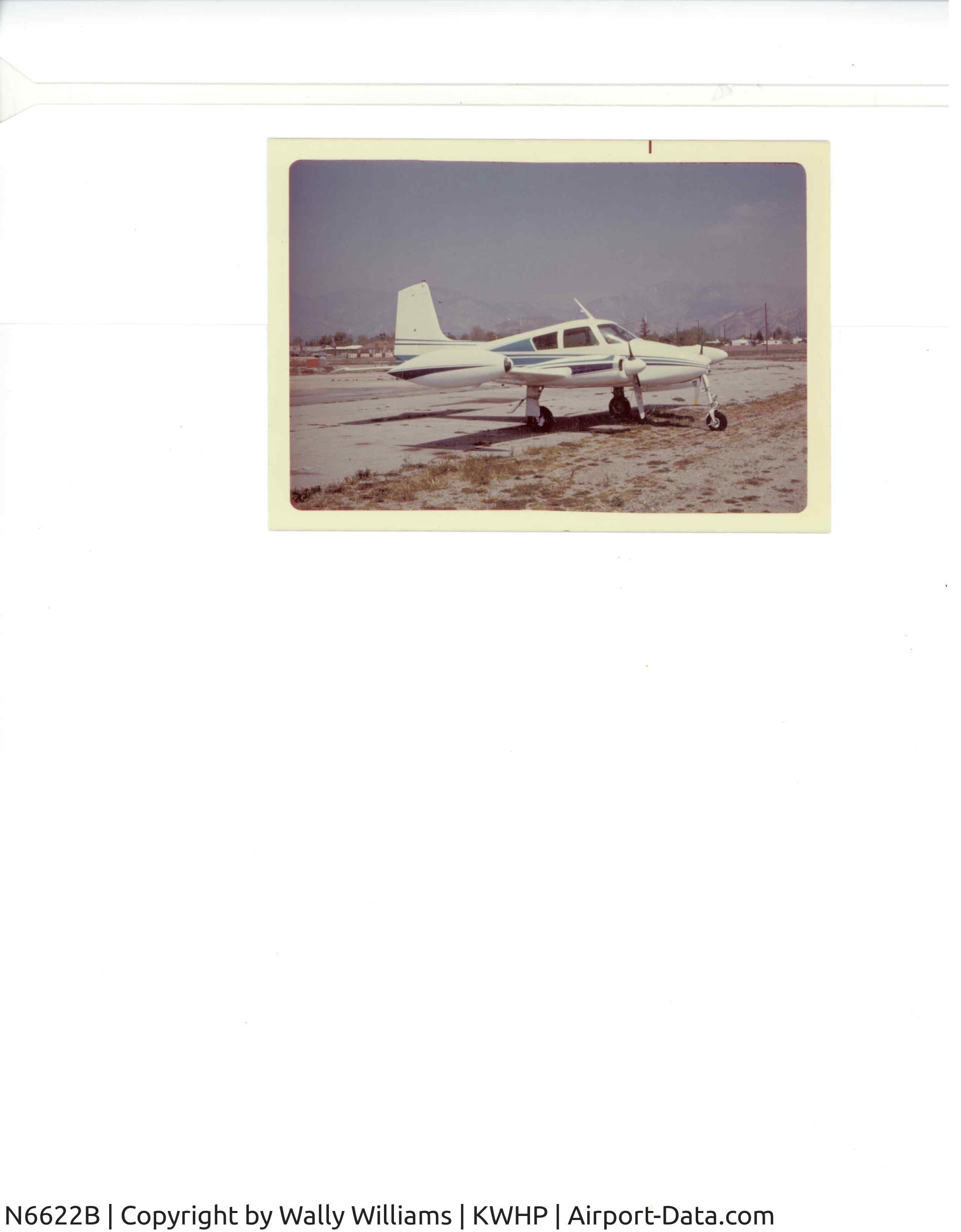 N6622B, 1958 Cessna 310B C/N 35722, Plane was owned by my late Father Wally Williams. Just painted with updated avionics circa 1976. after 1982 plane was sold and crashed on a mountain in Peru.
