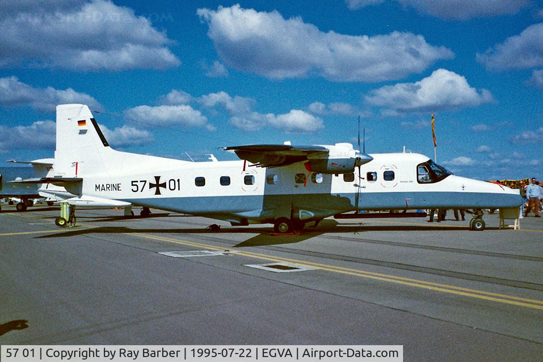 57 01, Dornier 228-212(LM) C/N 8185/0185, Dornier Do.228-212 [8185](German Navy) RAF Fairford~G 22/07/1995