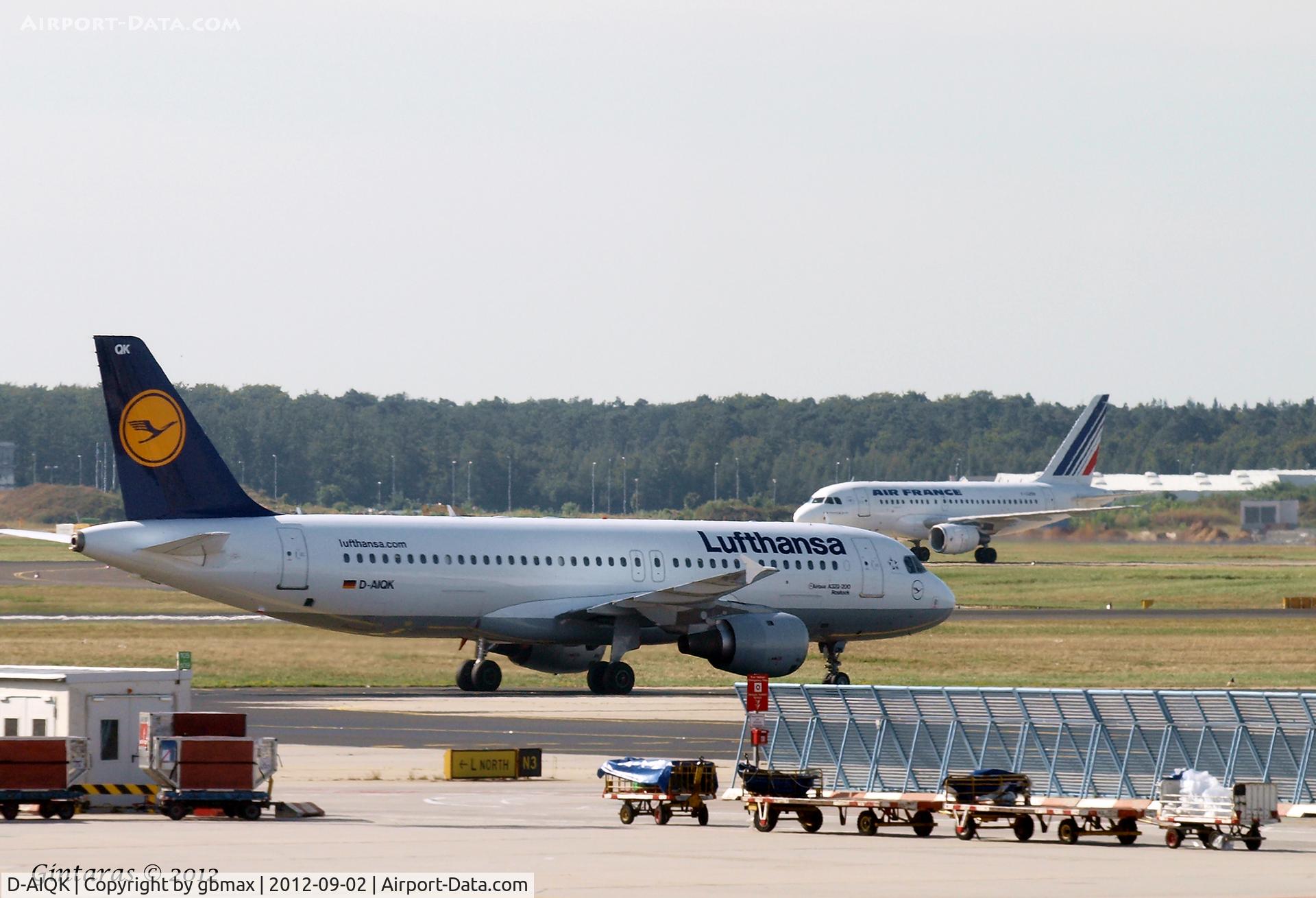 D-AIQK, 1991 Airbus A320-211 C/N 0218, @ Frankfurt am Main Airport