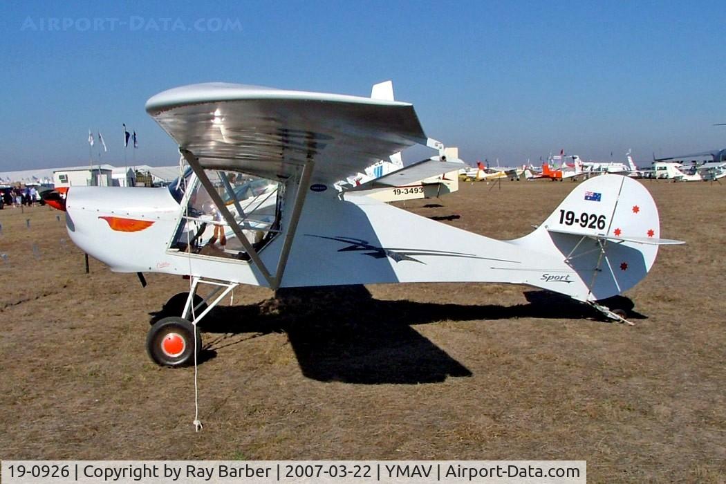 19-0926, 1995 Avid Flyer C C/N 873, Avid Mk.IV STOL [873] Avalon~VH 22/03/2007