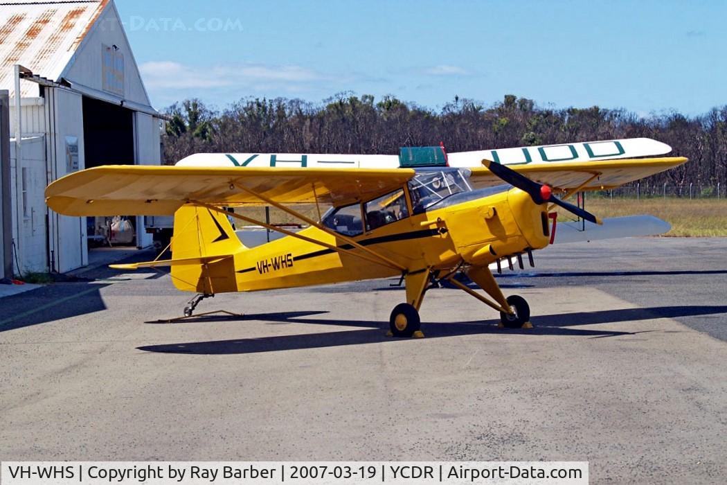 VH-WHS, 1952 Auster J-5F Aiglet Trainer C/N 2736, Auster J/5F Aiglet Trainer [2736] Caloundra~VH 19/03/2007