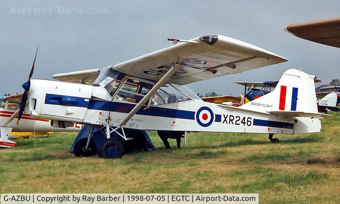 G-AZBU, 1961 Auster AOP.9 C/N AUS/183, Auster AOP9 [B5/10/183] Cranfield~G 05/07/1998