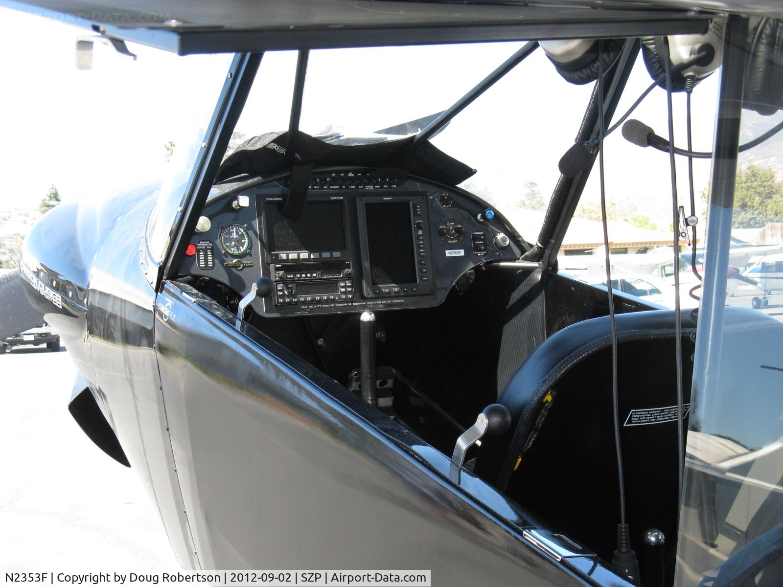 N2353F, 2012 Cub Crafters CC11-160 Carbon Cub SS C/N CC11-00202, 2012 Cubcrafters CC11-160 CARBON CUB SS STOL, Lycoming O-360-based CC340 with O-320 cylinders rated at 180 Hp for 5 minutes, 80 Hp cruise, wing Micro vortex generators, tundra tires, re-registered Experimental Class, panel